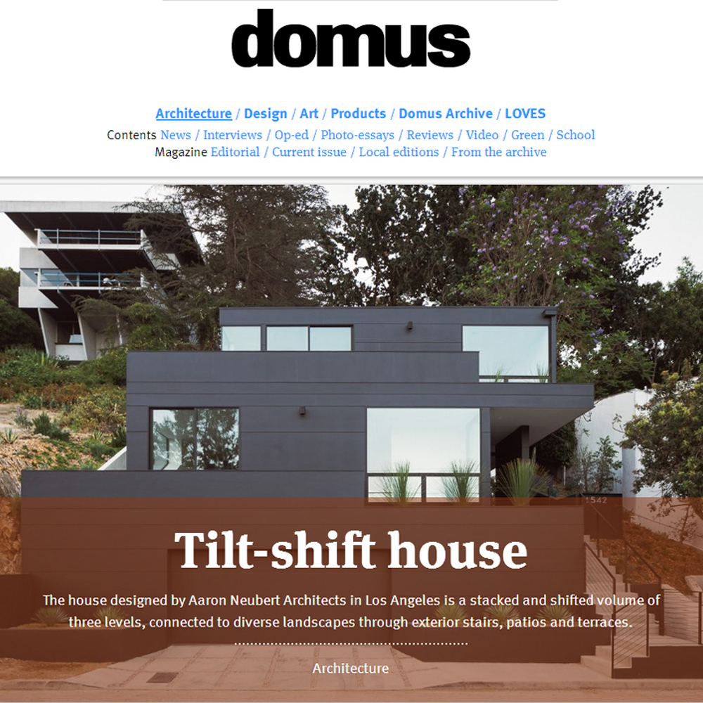 Domus, September 19, 2017, Tilt-Shift House